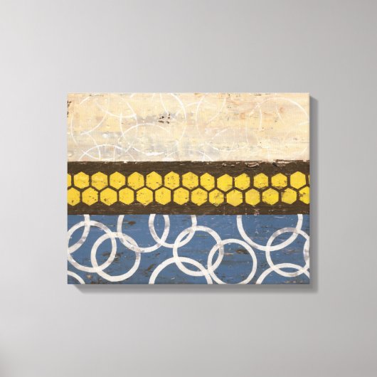 Honey Comb Abstrakt I Leinwanddruck (Vorderseite)