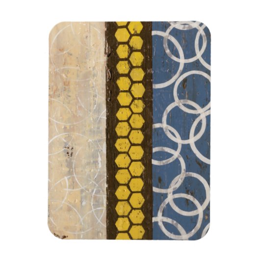 Honey Comb Abstrakt I Magnet (Vertikal)