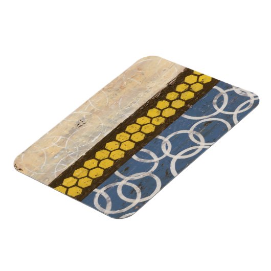 Honey Comb Abstrakt I Magnet (Linke Seite)