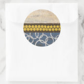 Honey Comb Abstrakt I Runder Aufkleber (Tasche)