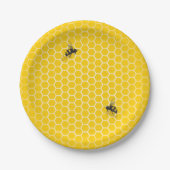 Honey Comb Bee Keeper Pappteller (Vorderseite)