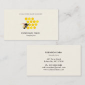 Honey comb & Bee Logo Visitenkarte (Vorne/Hinten)