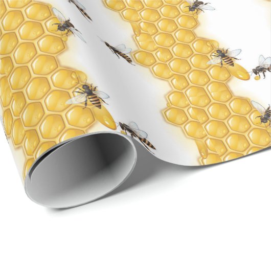 "Honey Comb" Geschenkpapier (Rolleneckpunkt)