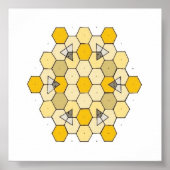 Honey Comb Rangoli Poster (Vorne)