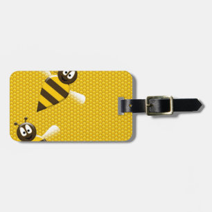 Honey Comb Yellow Gold Bees Art Gepäckanhänger