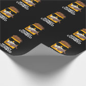 Honey Combed Funny Honey Pun Dark BG Geschenkpapier (Ecke)