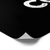 Honey Combed Funny Honey Pun Dark BG Poster (Ecke)