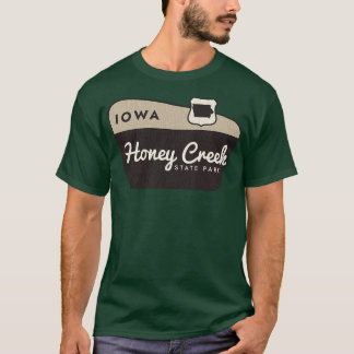 Honey Creek Staat Park Iowa Begrüßungszeichen T-Shirt