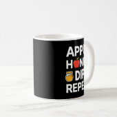 Honey Dip Repeat Funny Rosh Hashanah Jewish New Ye Kaffeetasse (VorderseiteRechts)