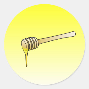 Honey Dipper Classic Round Sticker