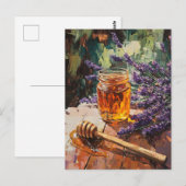Honey Dipper und Lavender Landschaftlich Postkarte (Vorne/Hinten)