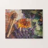 Honey Dipper und Lavender Landschaftlich Puzzle (Horizontal)