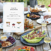 Honey Do Couples Blue Kariert Polterabend Einladung