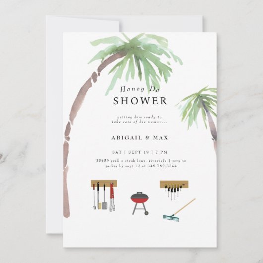 Honey Do Couples Brautparty Einladung (Vorderseite)