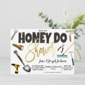 Honey Do Couples Dusche Einladung (Stehend Vorderseite)