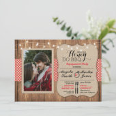 Honey Do GRILLEN Engagement Party I DO Foto einlad Einladung (Stehend Vorderseite)