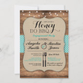 Honey Do GRILLEN Engagement Party I Do Paare laden Einladung (Vorderseite)