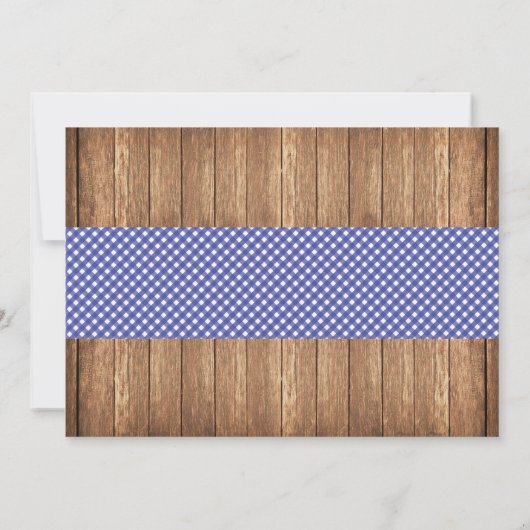 Honey Do GRILLEN Paare Dusche Blauer I DO Foto Ein Einladung (Rückseite)