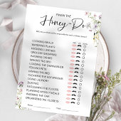 Honey Do List Brautparty Game Einladung