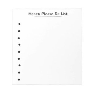 Honey Do List - Checkliste - Notepad - Funny Gift Notizblock