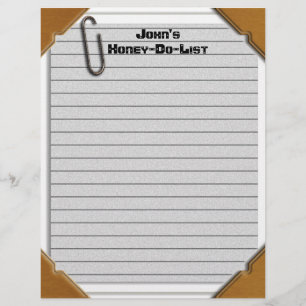 Honey-Do-List-Letterhead-Geschirr