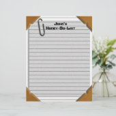 Honey-Do-List-Letterhead-Geschirr (Stehend Vorderseite)