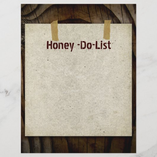 Honey-Do-List-Letterhead-Geschirr (Vorderseite)