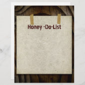 Honey-Do-List-Letterhead-Geschirr (Vorne/Hinten)