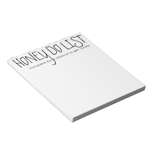 Honey Do List Notepad Notizblock (angewinkelt)