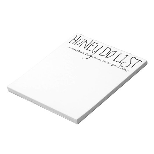 Honey Do List Notepad Notizblock (Rotiert)