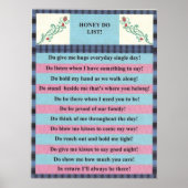 HONEY DO LIST! POSTER (Vorne)