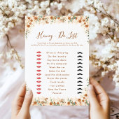 Honey Do List Spiel | Boho Terracotta Floral Brida