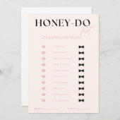 Honey-Do-Liste Einladung (Vorne/Hinten)