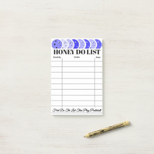 Honey-Do-Liste für Aufgaben & To-Dos Blaue Pickleb Post-it Klebezettel