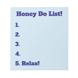 Honey-Do-Liste Notizblock