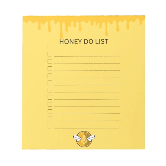 Honey Do Notepad Notizblock (Vorderseite)
