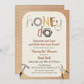 Honey Do Paares Dusche Einladung (Vorne/Hinten)