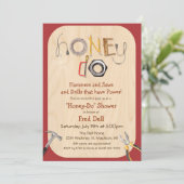Honey Do Paares Dusche Einladung (Stehend Vorderseite)