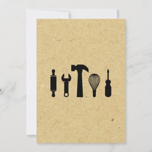 Honey Do Wedding Brautparty Einladung (Rückseite)