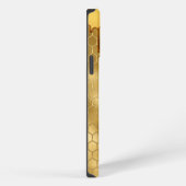 Honey Drip Gold Initial Typography Honigwabe  iPhone Hülle (Rechte Seite)