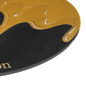 Honey Drip Sweets Bakery Gold Black Set Schneidebrett (Ecke)