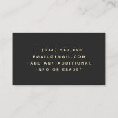 Honey Dripping Beekeeper Honeycomb Elegant Visitenkarte (Rückseite)