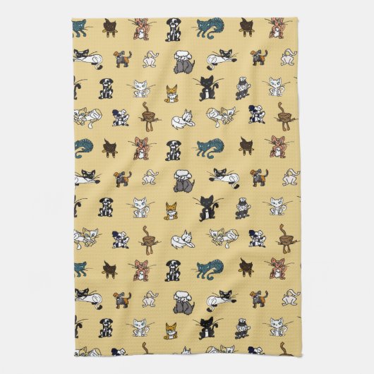 Honey Elemental-Haustiere Geschirrtuch (Vertikal)