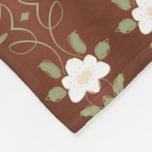 Honey Floral Designer Fleece Blanket (Ecke)