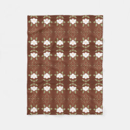 Honey Floral Designer Fleece Blanket