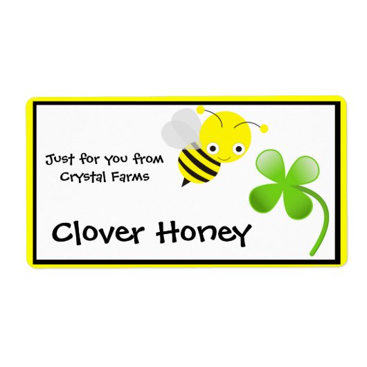 Honey Food Labels (Vorne)