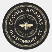 Honey French Bewerbungssticker Runder Aufkleber (Vorderseite)