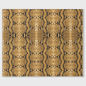 Honey Gold Boa Constrictor Snakeskin Geschenkpapier (Flach)