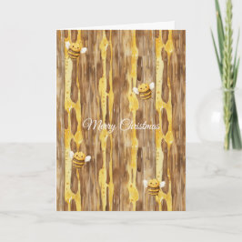 Honey Happy Bees Christmas   Karte