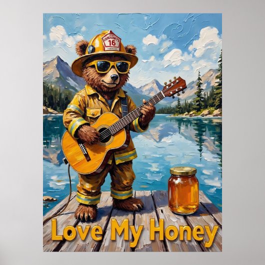 Honey Harmony Bear Poster (Vorne)